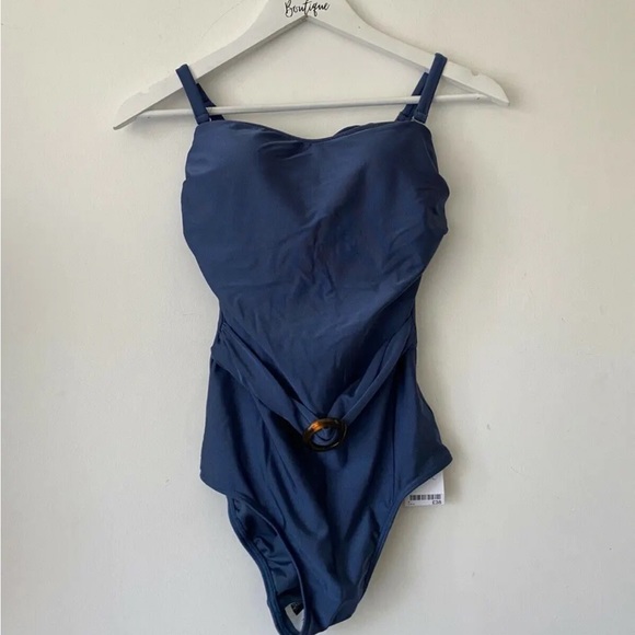 next Other - Next Blue Belted Swimsuit Size 8 UK